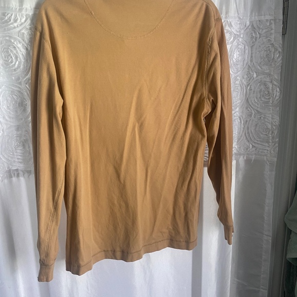 Mustard button up soft cozy warm winter top - Picture 6 of 6